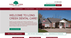 Desktop Screenshot of longcreekdentalcare.com